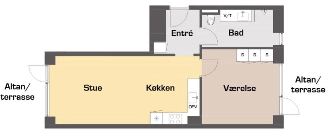 Great 1-Bed Wbalcony By Odense Harbour Lägenhet Exteriör bild